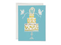 Love Cake Wedding Greeting Card